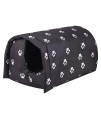 Anniarchei Winter Feral Shelter Beds Tents Cat Houses Outside Weatherproof A Warm Home for Stray Cats XL, Black X-Large