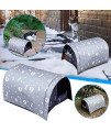 Winter Feral Shelter Beds Tents Cat Houses Outside Weatherproof A Warm Home for Stray Cats (M, Gray)