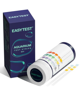 Easytest 150 Strip 3 In 1] Aquarium Test Strips, Freshwater And Saltwater 2 In 1] Test Kit Monitoring Total Hardness, Ph, Carbonate