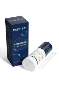 Easytest 50 Strip] Ammonia Test Kit For Aquarium, Freshwater And Saltwater 2 In 1] Test Strips For Aquarium, Fish Tank, Fish Pond And So On