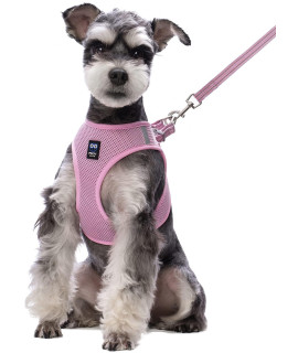 Balaynor Cat Harness And Leash For Walking Escape Proof, Adjustable Soft Mesh Comfortable Vest Harnesses For Cats, Breathable Reflective Strips Easy To Put On Step-In Velcro Jacket (Pink, Xl)