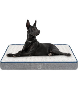EMPSIGN Waterproof Dog Bed for Crate Pad Reversible Cool and Warm, Pet Beds with Washable and Removable Cover, Sleeping Mats for Large Medium Small Dogs