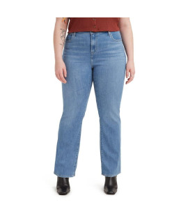 Levis Womens Plus Size 725 High Rise Bootcut Jeans, (New) Indigo Worn In, 34 Regular