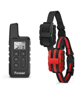 Foxear Dog Training Collar,Industrial Style Design,3 Training Modes,Shock Collars for Dog with Remote Having a Control Range of 1640ft,Electric Dog Collar for Small,Medium and Large Dogs