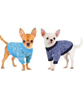 2 Pieces Chihuahua Dog Sweaters For Small Dogs Girls Boys Xxss Tiny Dog Clothes Winter Fleece Warm Puppy Sweater Yorkie Teacup Extra Small Dog Outfit Doggie Cat Clothing (X-Small)