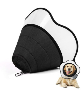 Supet Dog Cone For Dogs After Surgery, Soft Dog Cones For Large Medium Dogs, Comfortable Elizabethan Collar For Dogs To Stop Licking, Adjustable Pet Recovery Collar For Small Dogs