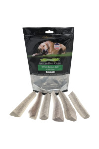 Deluxe Naturals Elk Antler Chews for Dogs | Naturally Shed USA Collected Elk Antlers | All Natural A-Grade Premium Elk Antler Dog Chews | Product of USA, 6-Pack Medium Split