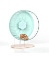Bucatstate Super Silent Hamster Wheel Hamster Accessories Hamster Running Toys Small Animals Exercise Wheels 102 Inches (Mint Green)