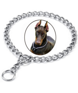 Chain Dog Training Choke Collar, Adjustable Stainless Steel Chain Slip Collars,Stainless Steel Chain Training Dog Collar Best For Small Medium Large Dogs