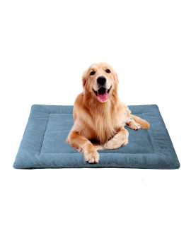 PETCIOSO Super Soft Dog Cat Crate Bed Blanket-Fluffy Pet Bed All Season-Machine Wash & Dryer Friendly-Anti-Slip Pet Beds(36in,Navy)