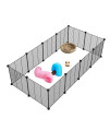 Eiiel Small Animal Playpen,Pet Cage Indoor Portable Metal Wire Yard Fence for Small Pets, Guinea Pigs,Rabbits,Bunny,Kitten Kennel Crate Fences