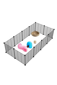 Eiiel Small Animal Playpen,Pet Cage Indoor Portable Metal Wire Yard Fence for Small Pets, Guinea Pigs,Rabbits,Bunny,Kitten Kennel Crate Fences