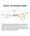 LONGMON 7/7.5inch Dog Grooming Scissors 440c Stainless Steel Straight Grooming Scissors for Dogs With Durable Professional Grooming Shears For Dogs and Cats