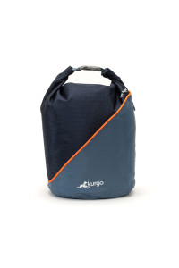 Kurgo Kibble Carrier For Dogs, Dog Food Travel Bag, Pet Food Travel Storage Container, Dog Travel Accessories For Camping, Easy To Clean, Pvc Free, Foldable, Holds 5 Pounds (Navy Blue)