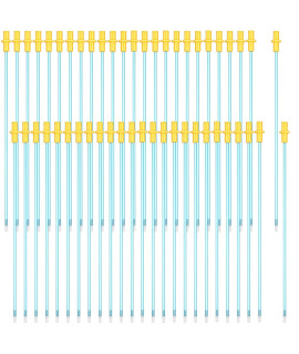 Weewooday 50 Pieces Disposable Artificial Insemination Rods Disposable Breeding Rod Tube Flexible Breeding Catheter Tube For Dog Goat Sheep Breed Rod Test (Blue,8 Inches)