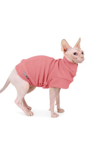 Small Dogs Fleece Dog Sweatshirt - Cold Weather Hoodies Spring Soft Vest Thickening Warm Cat Sweater Puppy Clothes Sweater Winter Sweatshirt Pet Pajamas For Small Dog Cat Puppy (Large, Red)