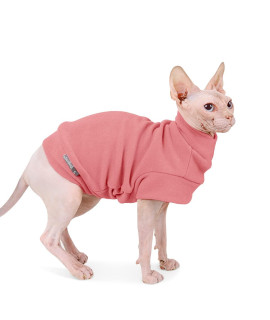 Small Dogs Fleece Dog Sweatshirt - Cold Weather Hoodies Spring Soft Vest Thickening Warm Cat Sweater Puppy Clothes Sweater Winter Sweatshirt Pet Pajamas For Small Dog Cat Puppy (Large, Red)