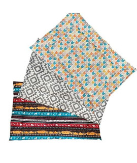 Downtown Pet Supply - Dog Crate Mat - Waterproof Dog Bed or Cat Bed - Two-Tone Ripstop Nylon Fabric Nap Mat - Durable Indoor or Outdoor Dog Bed - Chevron - 42 x 27 in - Extra Large Dog Bed