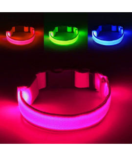 Omni Soulmate Third Led Dog Collar,Usb Rechargeable Light Up Dog Collars,3Modes,Waterproof Dog Lights For Night Walking,Make Pet Visible And Safety For Night Walkingfor Small Medium Large Dogs