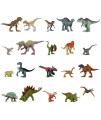 Jurassic World Dominion Mini Dinosaur Figures 20 Small Toys With Authentic Design, 1125 In Scale, Play Display, Ages 3 Years Older