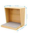 Cat House & Side Table Indoor Pet Crate Litter Box Enclosure Hidden Pet Box Cats Furniture Cabinet (PB500M)