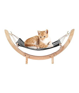 Cat Hammock Cat Swing Chair Kitty Hammock Bed Cat Furniture Gift For Small To Medium Size Cat Or Toy Doganti Sway (Black One Size)
