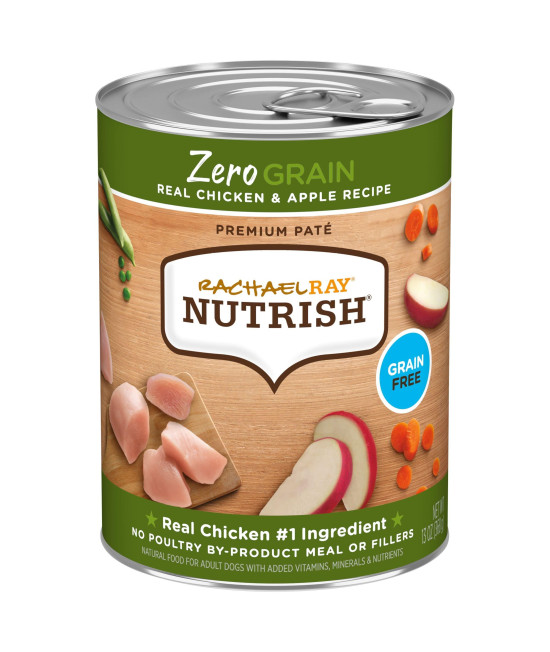 Rachael Ray Nutrish Zero Grain Wet Dog Food, Chicken Recipe, 13 Ounce Can (Pack of 12)
