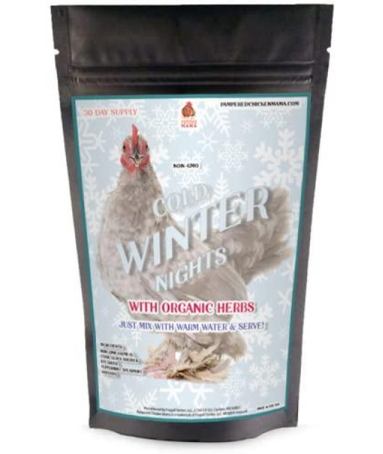USA Black Soldier Fly Grub, Oatmeal, & Herb Chicken Scratch Treat for Backyard Hens: Non-GMO, Healthy Backyard Chicken Feed and Supplies, Cold Winter Nights (8 pounds)