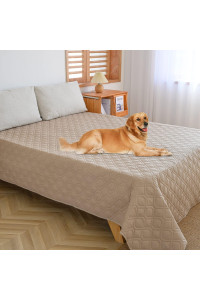 Waterproof Dog Bed Covers For Couch Protection Dog Pet Blanket Furniture Protector (82X120, Beige+Sand)