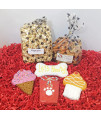 Woofables Gourmet Dog Bakery Large Birthday Gift Box with Pupcorn, Hand-Decorated Treats & More | Homemade, Fresh, Human-Grade, All-Natural Ingredients | Corn, Soy & Preservative Free | USA Made