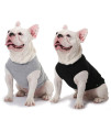 SyChien Dog Blank Shirts,Cool Cotton Clothes for Large Dogs,Girl Boy T-Shirt,Lightweight Stretchy Shirt,Black Grey L