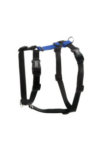 Blue-9 Buckle-Neck Balance Harness, Fully Customizable Fit No-Pull Harness, Ideal for Dog Training and Obedience, Made in The USA, Blue, Large