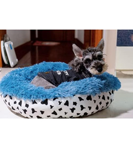 Cow Print Dog Bed?Small Dog Donut Dog Bed?Small Dog Sedation Dog Bed?Sedation Large Cat Bed?Indoor Cat Bed?Donut Cat Bed?Small Dog Canvas Dog Bed, Small Dog Fluffy Pet Bed?up to 20 Lbs