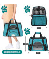 PetAmi Premium Airline Approved Soft-Sided Pet Travel Carrier | Ideal for Small - Medium Sized Cats, Dogs, and Pets | Ventilated, Comfortable Design with Safety Features (Small, Heather Blue)