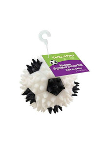 3.5? Squeaker Soccer Ball Dog Toy - Medium, Promotes Dental and Gum Health for Your Pet, Colors Will Vary (4 Pack)