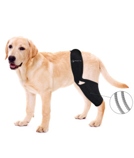 BaoGuai Knee Brace for Dogs ACL with Side Stabilizers,Knee Cap Dislocation, Arthritis - Keeps The Joint Warm and Stable - Extra Support - Reduces Pain and Inflammation - 7Sizes (M)