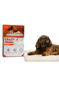 The Green Pet Shop Crazy Warm Pad - A Pet Warming Pad for Cats and Dogs, Keep Them Warm This Winter - Self Warming Cat Pad, Provides Immediate Warmth Without Electricity - 30 x 20 Inches