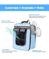 YILUSH Pet Carrier Backpack Expandable for Small Dogs Medium Cats,Airline Approved | Ventilated Portable Pet Travel Carrier,Foldable Puppy Travel Bags Suitable for Traveling/Hiking /Camping (Blue)