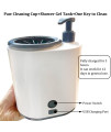 FFfeily Dog Paw Cleaner Automatic Pet Foot Washer Cup for Cleaning Pet Feet, Electric Pet Paw Washer Cup with Empty 300ml Pet Shower Gel Tank, Feet Cleaner Cup for Dog Below 20kg