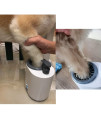 FFfeily Dog Paw Cleaner Automatic Pet Foot Washer Cup for Cleaning Pet Feet, Electric Pet Paw Washer Cup with Empty 300ml Pet Shower Gel Tank, Feet Cleaner Cup for Dog Below 20kg