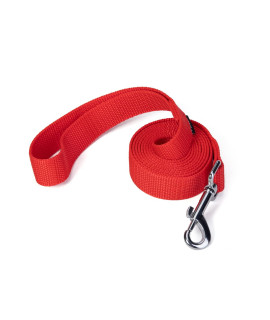 Siumouhoi Strong Durable Nylon Dog Training Leash, 1 Inch Wide Traction Rope, 6 ft 10ft 15ft Long, for Small and Medium Dog (6 Feet, Red)