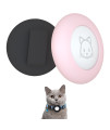 2022 Airtag Cat Collar Holder, Small Air tag Cat Collar Holder Compatible with Apple Airtag GPS Tracker, 2Pack Waterproof Case Cover for Cat Dog Pet Collar Within 3/8 inch (Black&Pink)