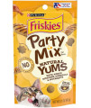(9 Pack ) Friskie-Party Mix Natural YUMS with Real Variety Packs(3 Tuna, 3 Salmon,3 Chicken) Cat Treats 2,1 oz 60 gr