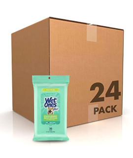Wet Ones for Pets Extra Gentle Dog Wipes with Witch Hazel for Snout, Eye, Ear, 30 ct - 24 Pack | Fragrance-Free Dog Wipes for All Dogs Wipes with Wet Lock Seal