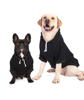 Furryilla Pet Clothes For Dog, Dog Hoodies Sweatshirt With Leash Hole For Medium Large Dogs (Black Dog Hoodie, Xxx-Large)