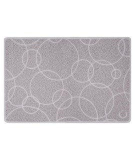 Ubbi Pet Cat Litter Mat, Non-Slip Litter Trapping Mat, Easy To Clean, Large, Gray