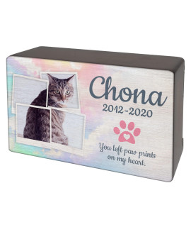 Royal Matter Custom Pet Keepsake Urns For Cats, Wooden Box For Pet Ashes With Photo For Your Beloved Pets, Pet Cremation Urns As Sympathy Gifts For Pet Lovers - Extra Small, 5 X 3 X 2 - (Chona)