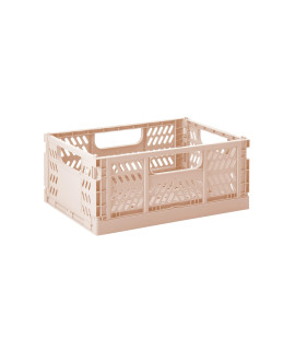 3 Sprouts Modern Folding Crate - Medium - Clay