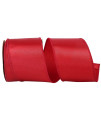 Reliant Ribbon Satin Value Wired Edge Ribbon, 2-12 Inch X 10 Yards, Scarlet