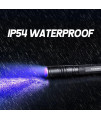 UV Flashlight Rechargeable, 395nm Ultraviolet Flashlight, Zoomable Pen Blacklight Flashlight IP54 Waterproof Detector for Pet Urine, Cat Dog Stains, Scorpion, Bed Bug